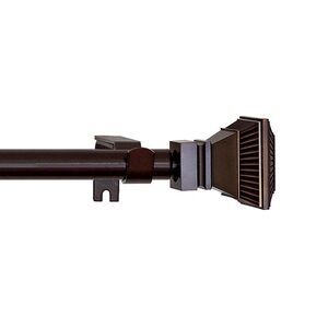Achim Home Furnishing, Oil Rubbed Bronze Decorative Rod & Finial Set, Empire,